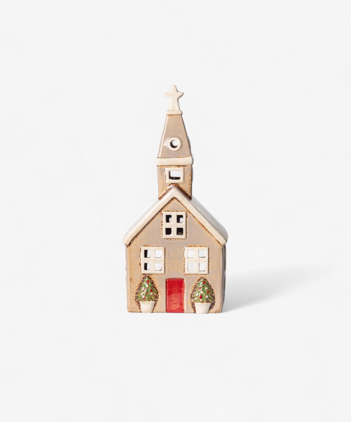 Alsace Tea Light Church Christmas Stone