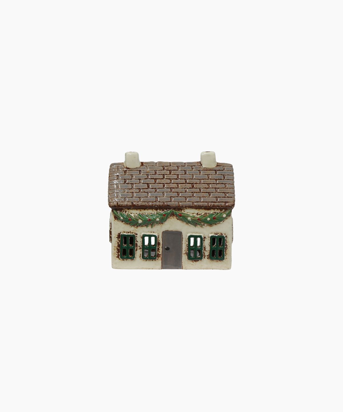 Christmas Tea Light Cottage with Swag