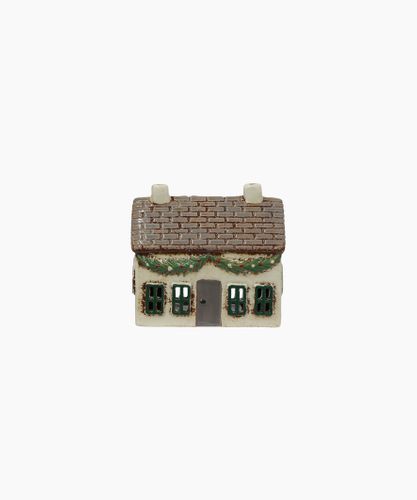 Christmas Tea Light Cottage with Swag