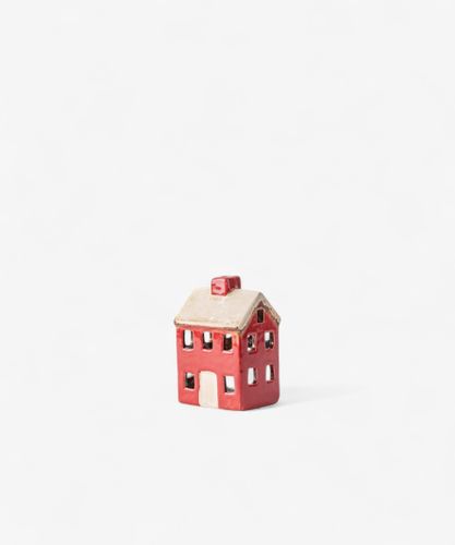 Alsace Petite Tea Light Chalet Red Cream
