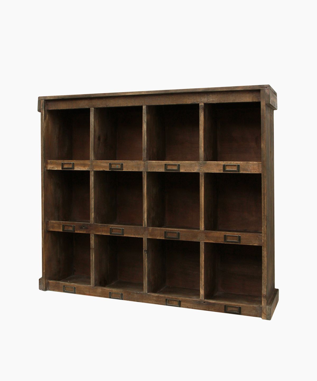 Wooden Cubby Wall Shelf Large