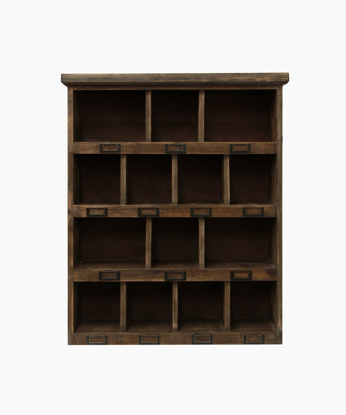 Wooden Cubby Wall Shelf Small