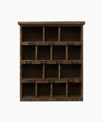 Wooden Cubby Wall Shelf Small