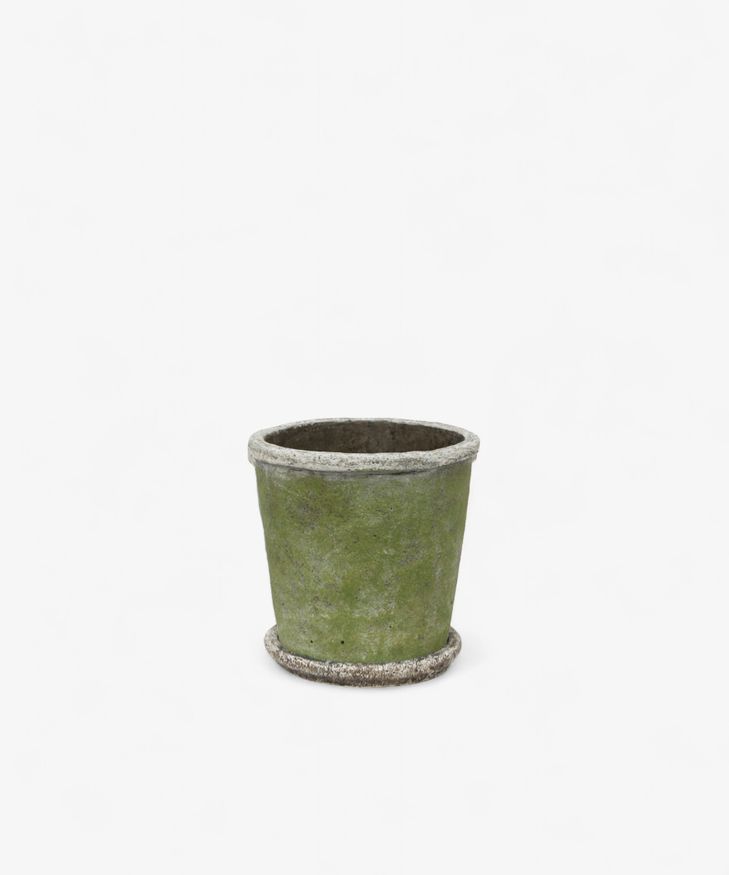 Evergreen Plant Pot & Saucer Small