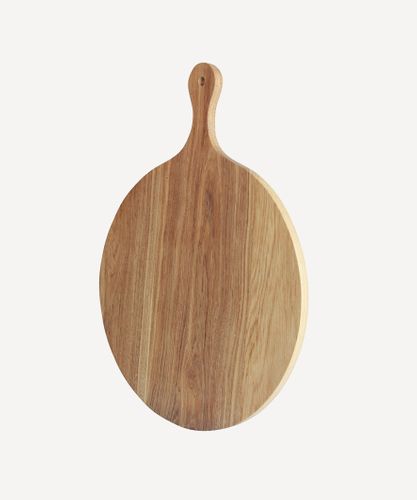French Oak Round Board with Handle