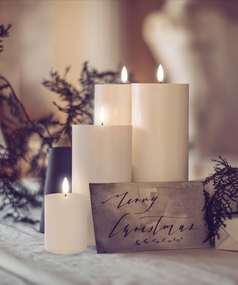 LED Classic Ivory Candle 10.1x15.2CM