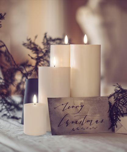 LED Classic Ivory Candle 7.8x15.2CM