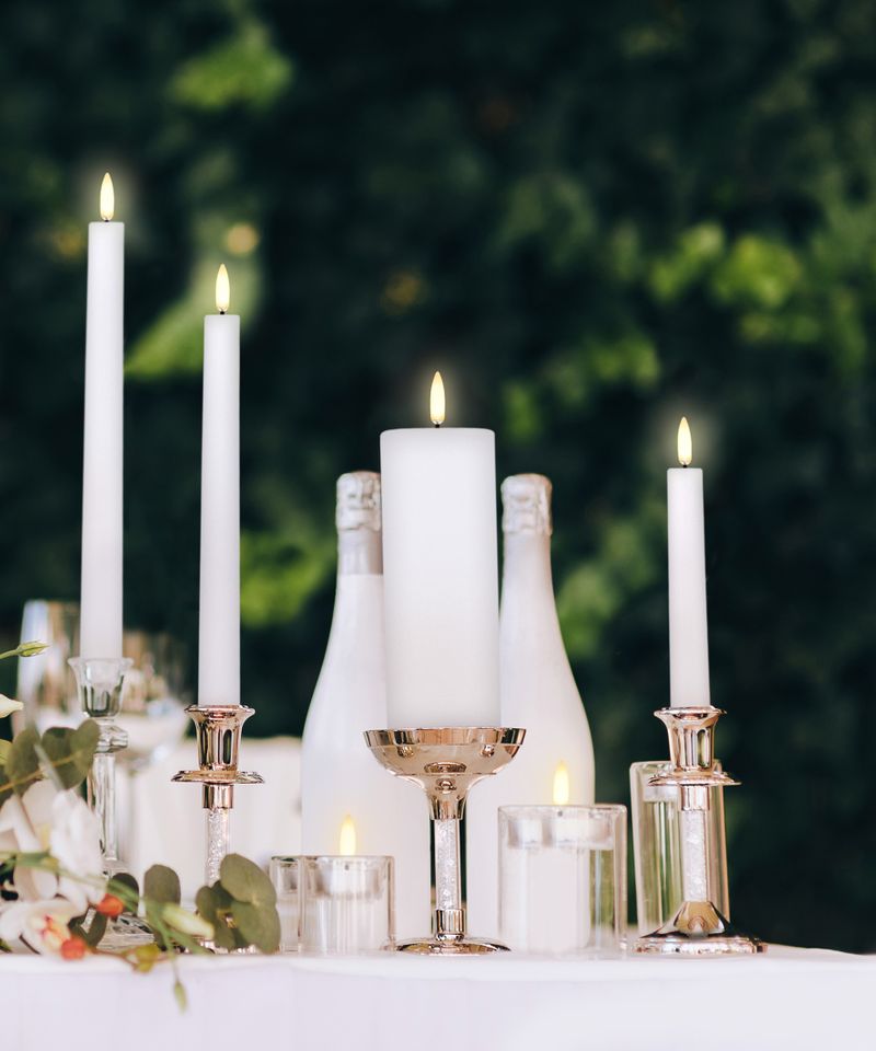 LED Classic Ivory Candle 7.8x20.3CM