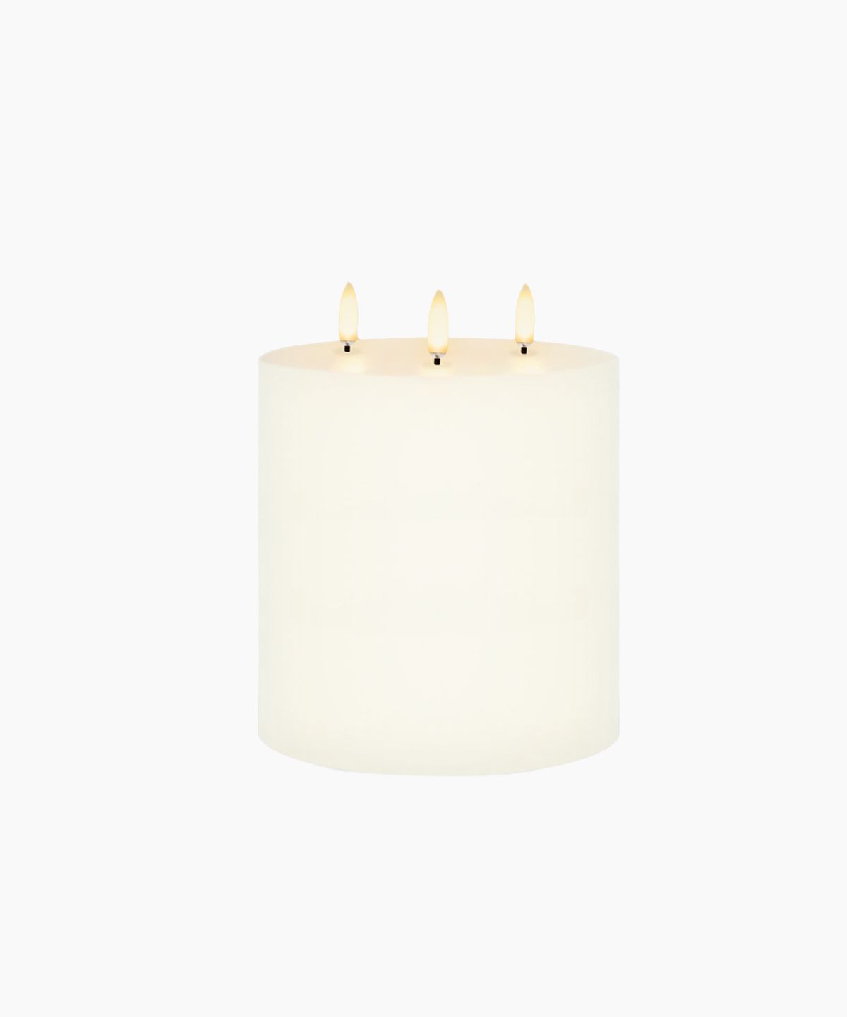 LED Triple Wick Classic Ivory Candle 15.2x15.2CM