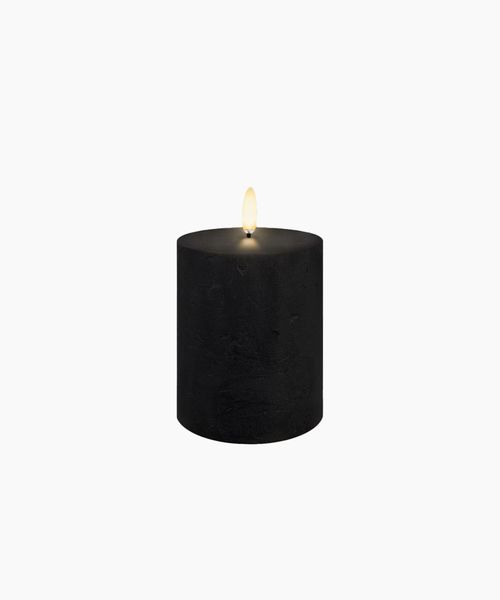 LED Classic Matte Black Candle 7.8x10.1CM