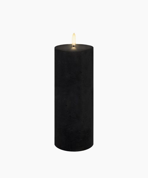 LED Classic Matte Black Candle 7.8x20.3CM
