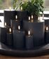 LED Triple Wick Matte Black Candle 15.2x15.2CM