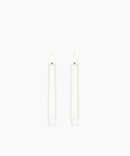 LED Classic Ivory Taper 2.3x15cm (2PC)