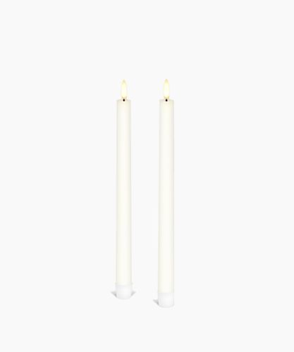 LED Classic Ivory Taper 2.3x25cm (2PC)