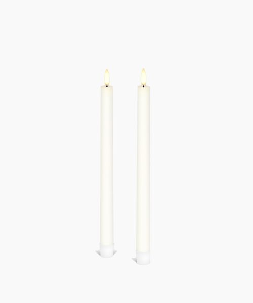 LED Classic Ivory Taper 2.3x25cm (2PC)