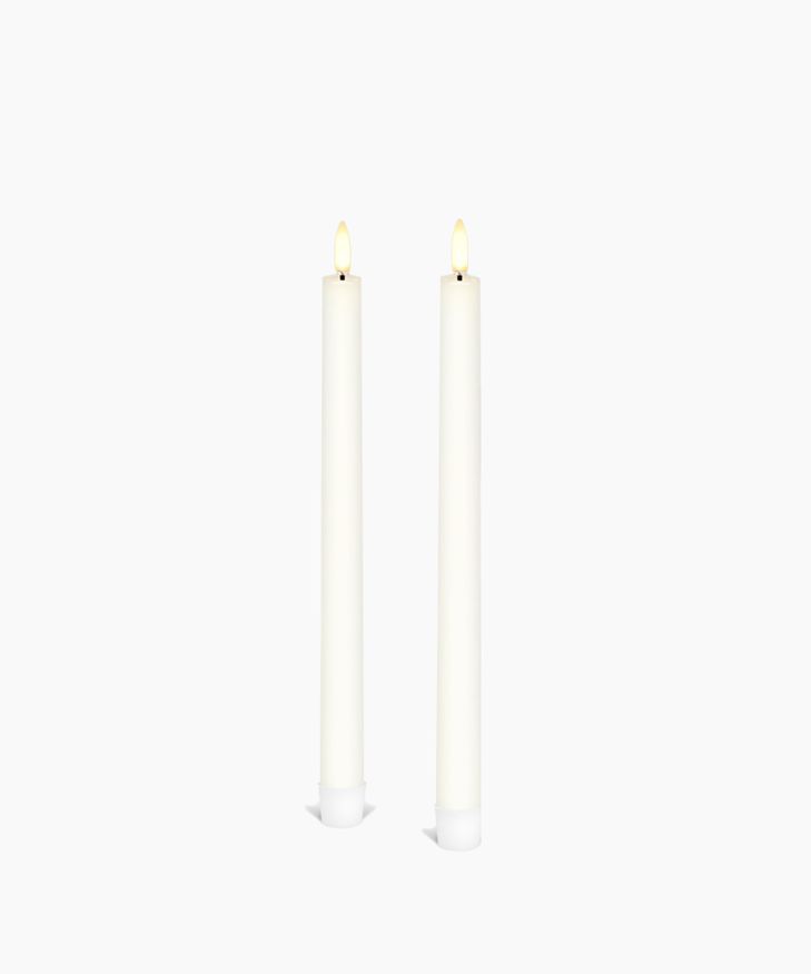 LED Classic Ivory Taper 2.3x25cm (2PC)