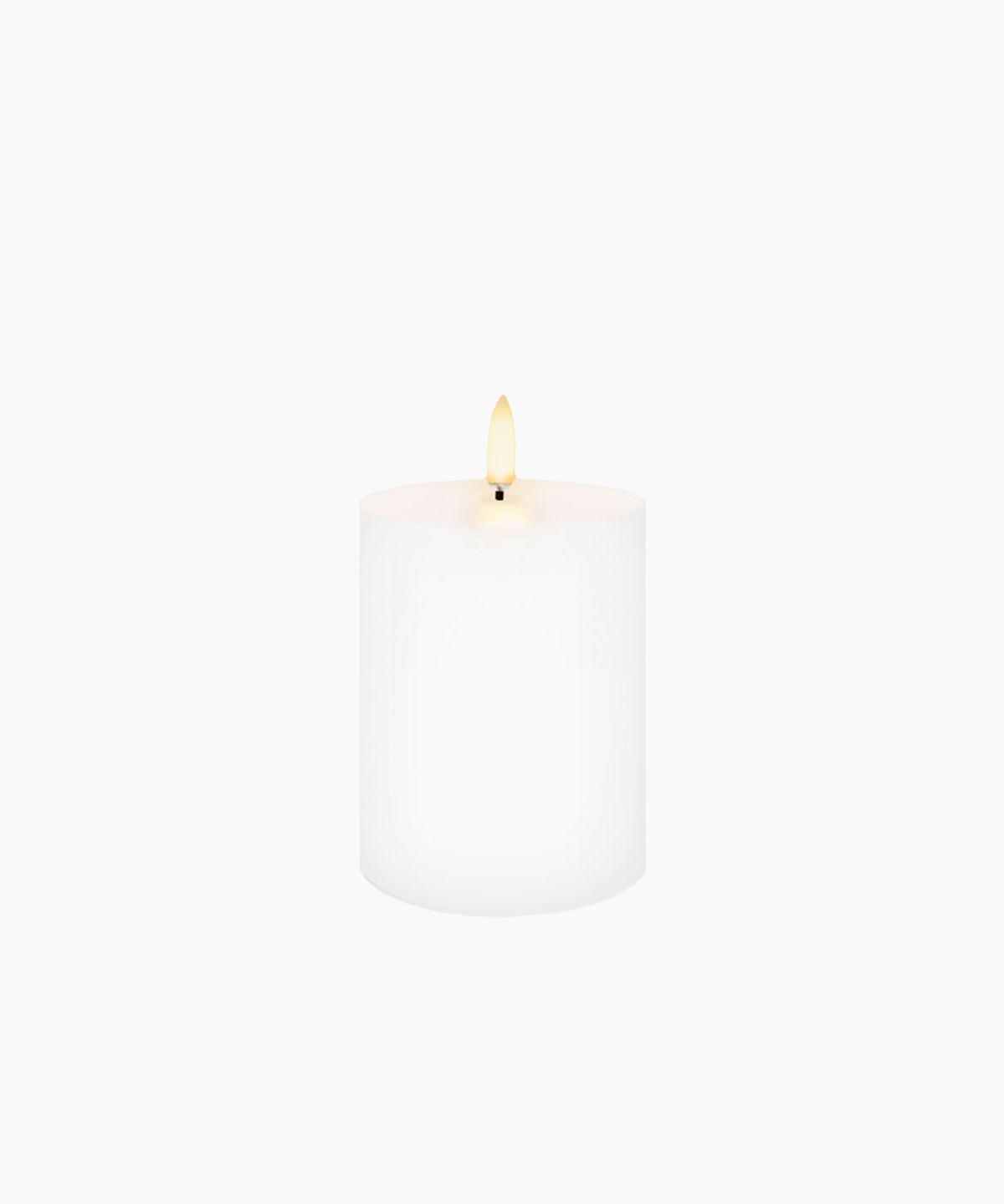 LED Nordic White Pillar Candle 7.8x10.1cm