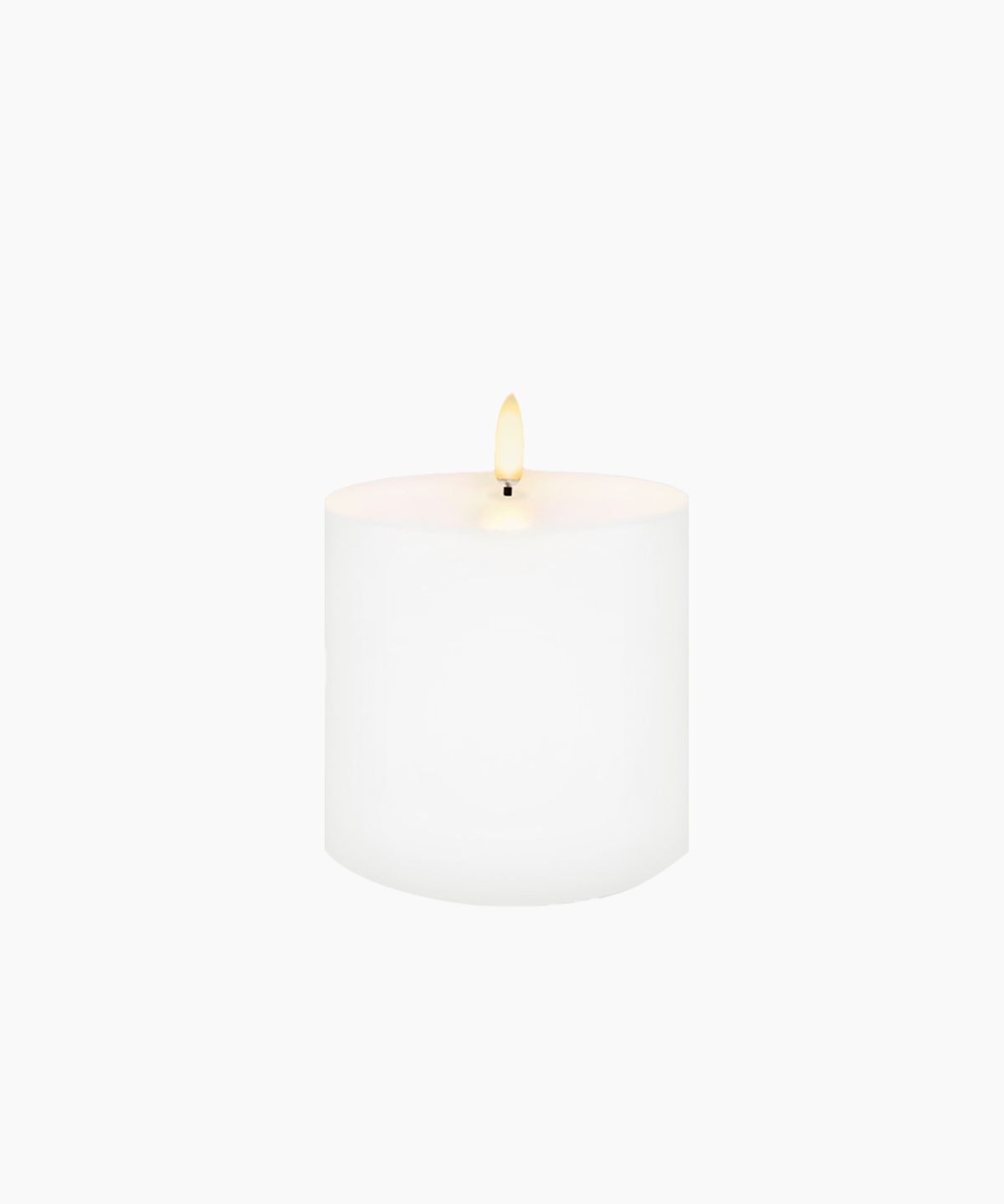 LED Nordic White Pillar Candle 10.1x10.1cm
