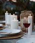 LED Nordic White Pillar Candle 10.1x15.2cm