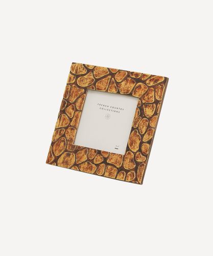 Giraffe Photo Frame Antique Brown 4x4"