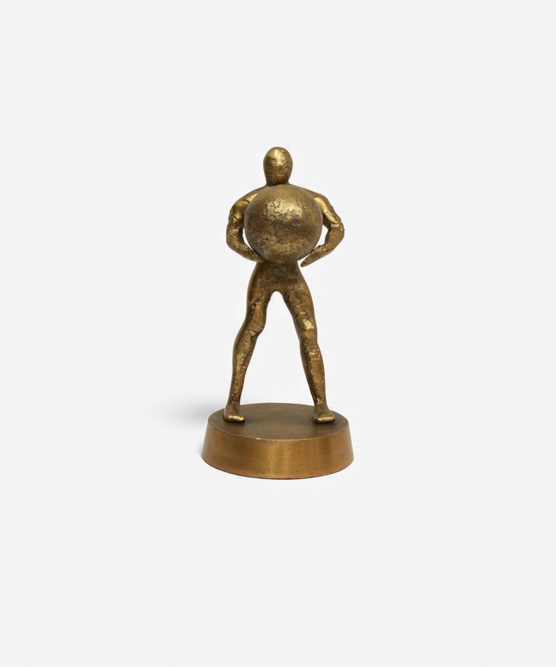 Man & Sphere Decorative Sculpture