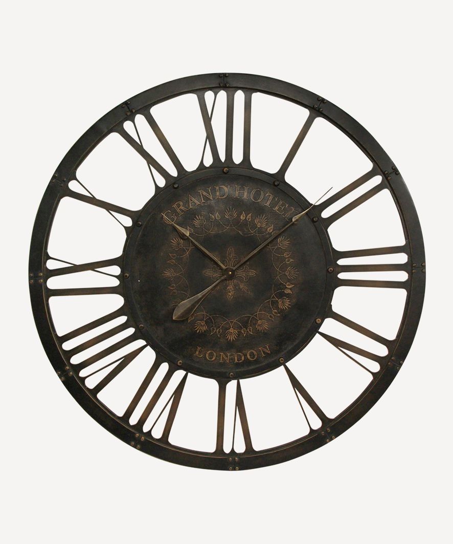 Grand Hotel Iron Wall Clock