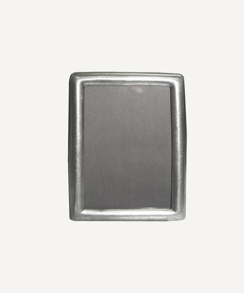 Rounded Pewter Photo Frame 5x3.5"