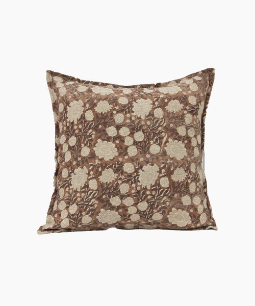 Willow Floral Handblocked Cushion Cover