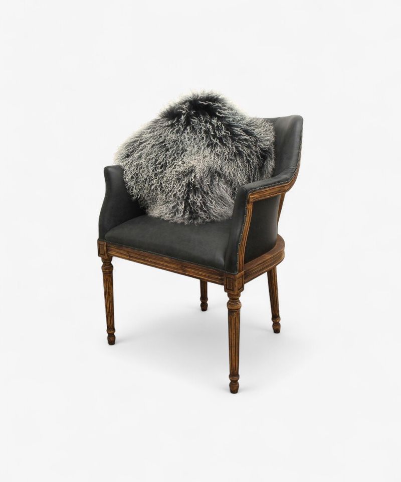 Boston Black Leather Chair