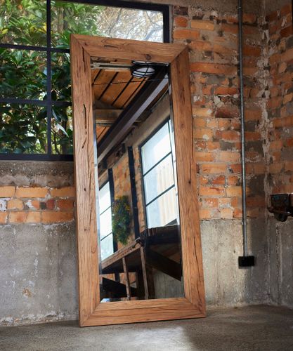 Noah Elm Wood Mirror Long