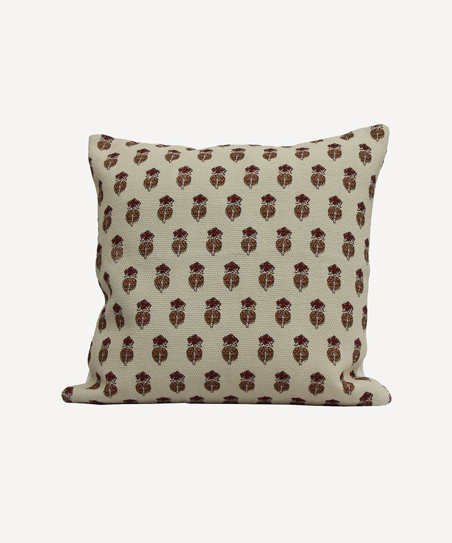 Harlequin Flower Print Cushion Cover