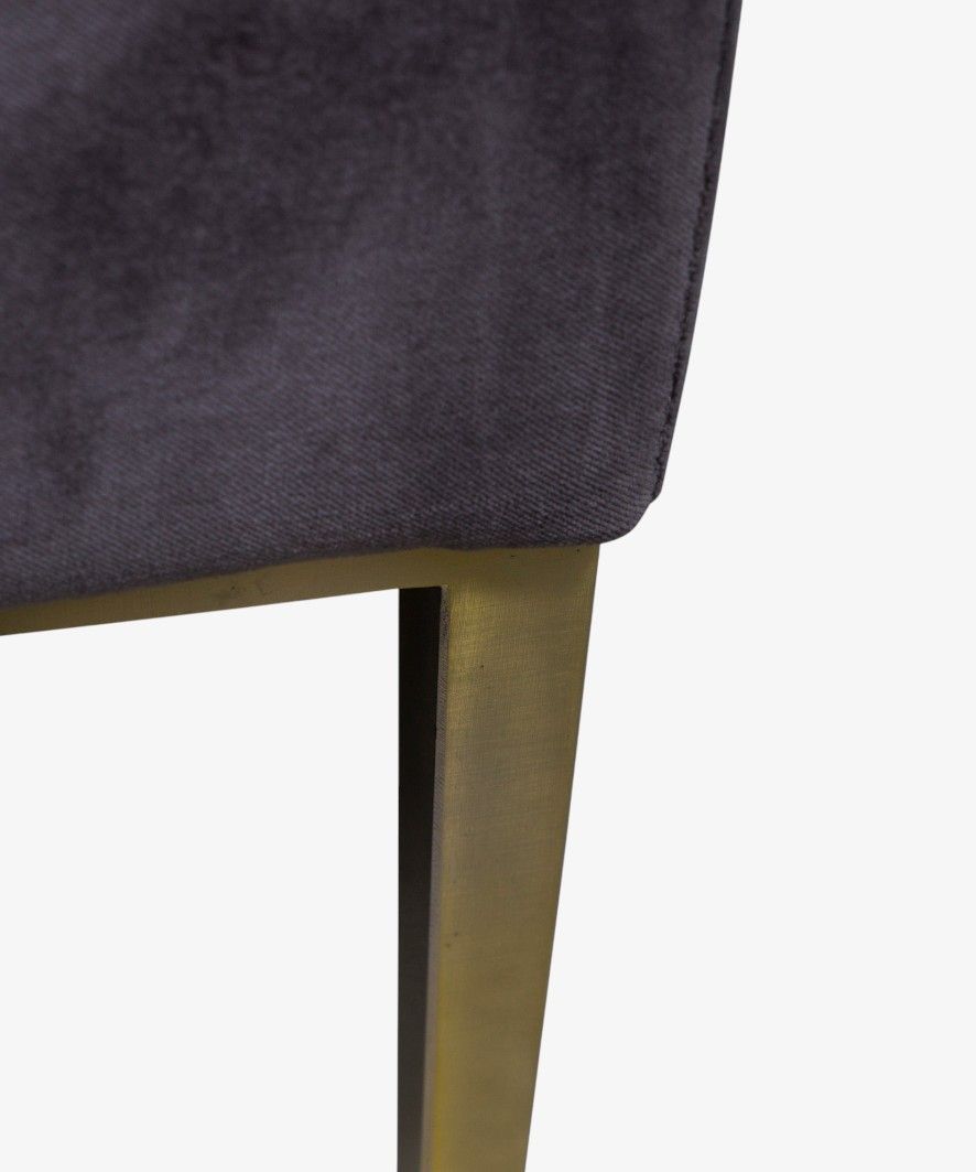 Estelle Storage Box Grey Velvet