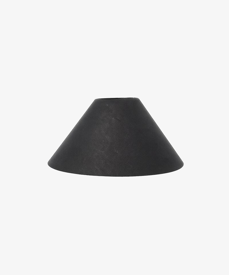 Coolie Linen Shade Black 35cm