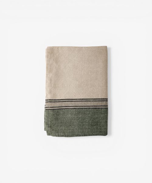 Atelier Ribbon Teatowel Green