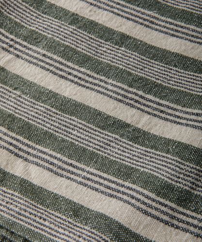 Atelier Stripe Teatowel Green