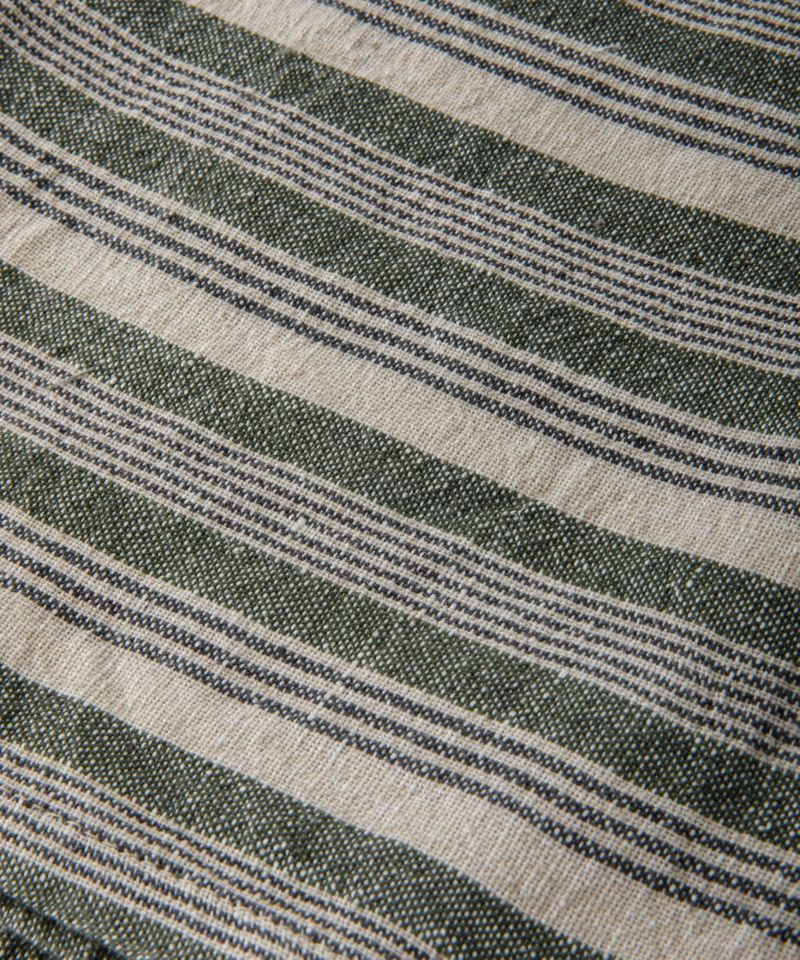 Atelier Stripe Teatowel Green