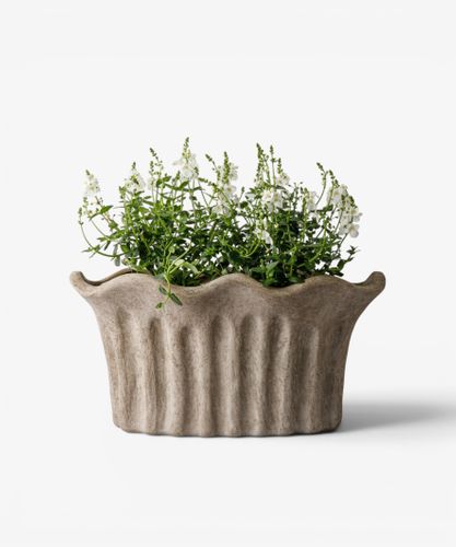 Terra Fluted Oval Planter Large