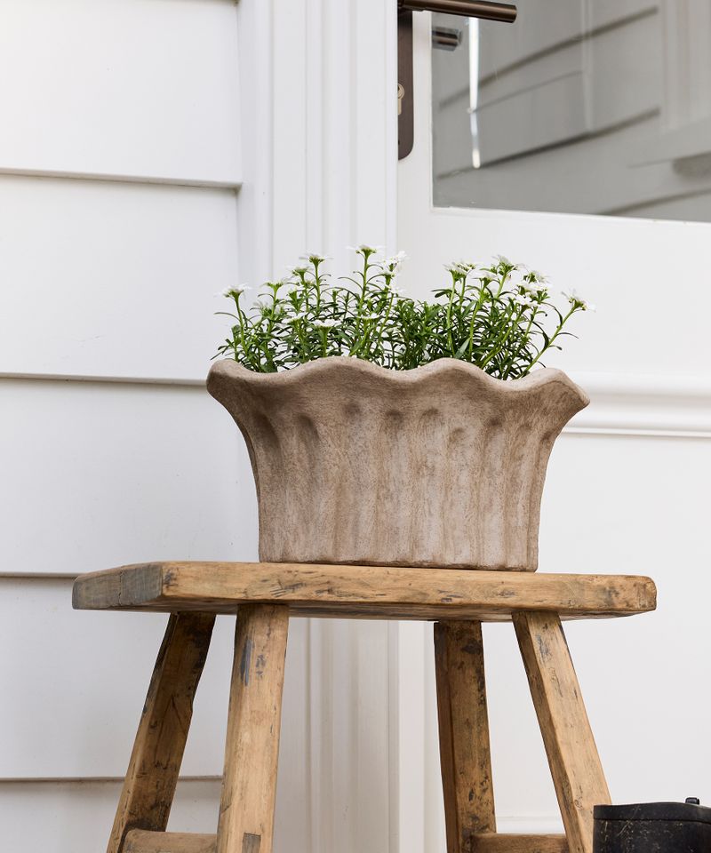 Terra Fluted Oval Planter Large