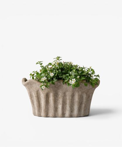 Terra Fluted Oval Planter Small