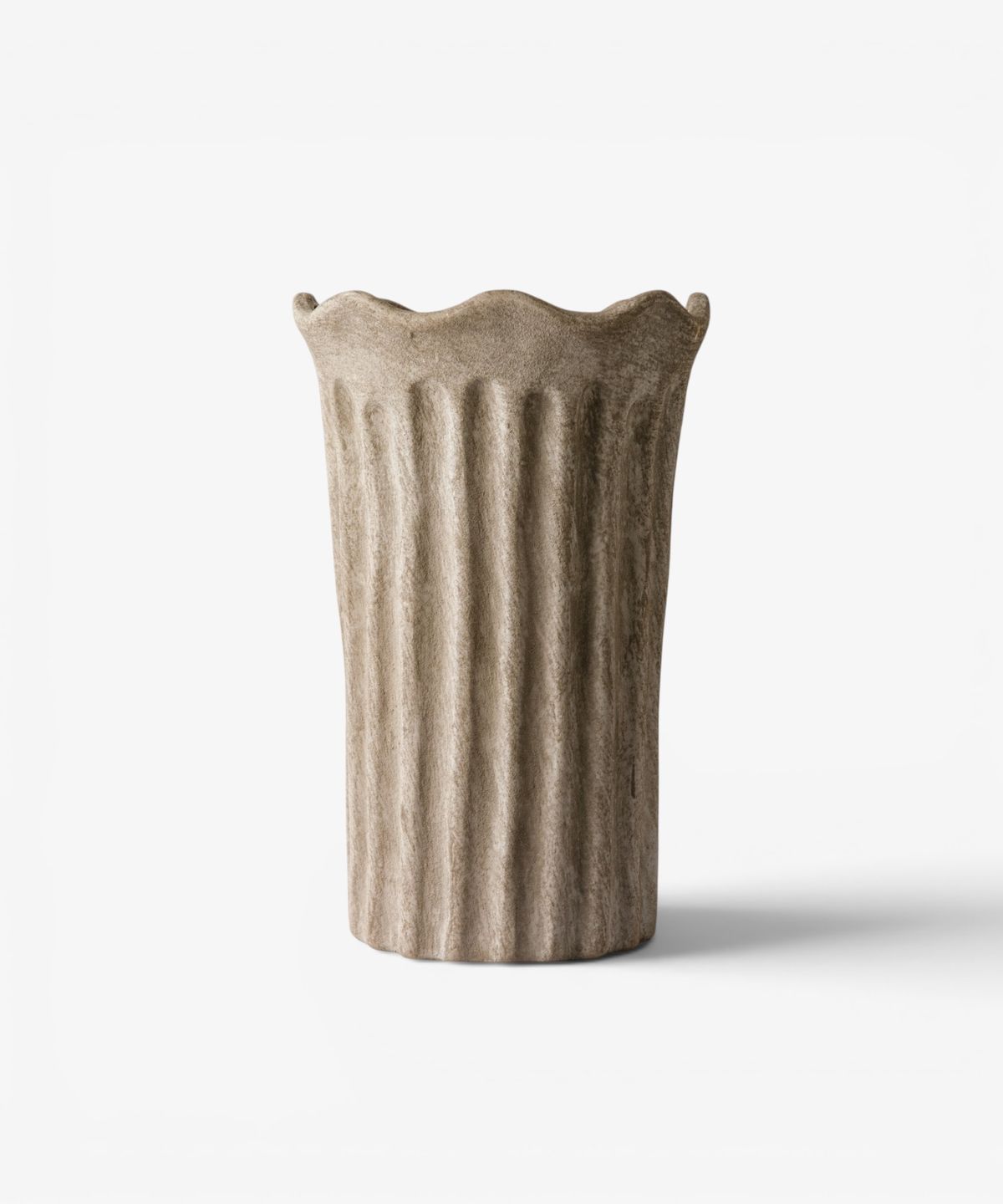 Terra Fluted Vase