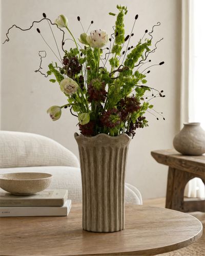 Terra Fluted Vase