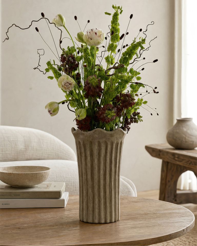 Terra Fluted Vase