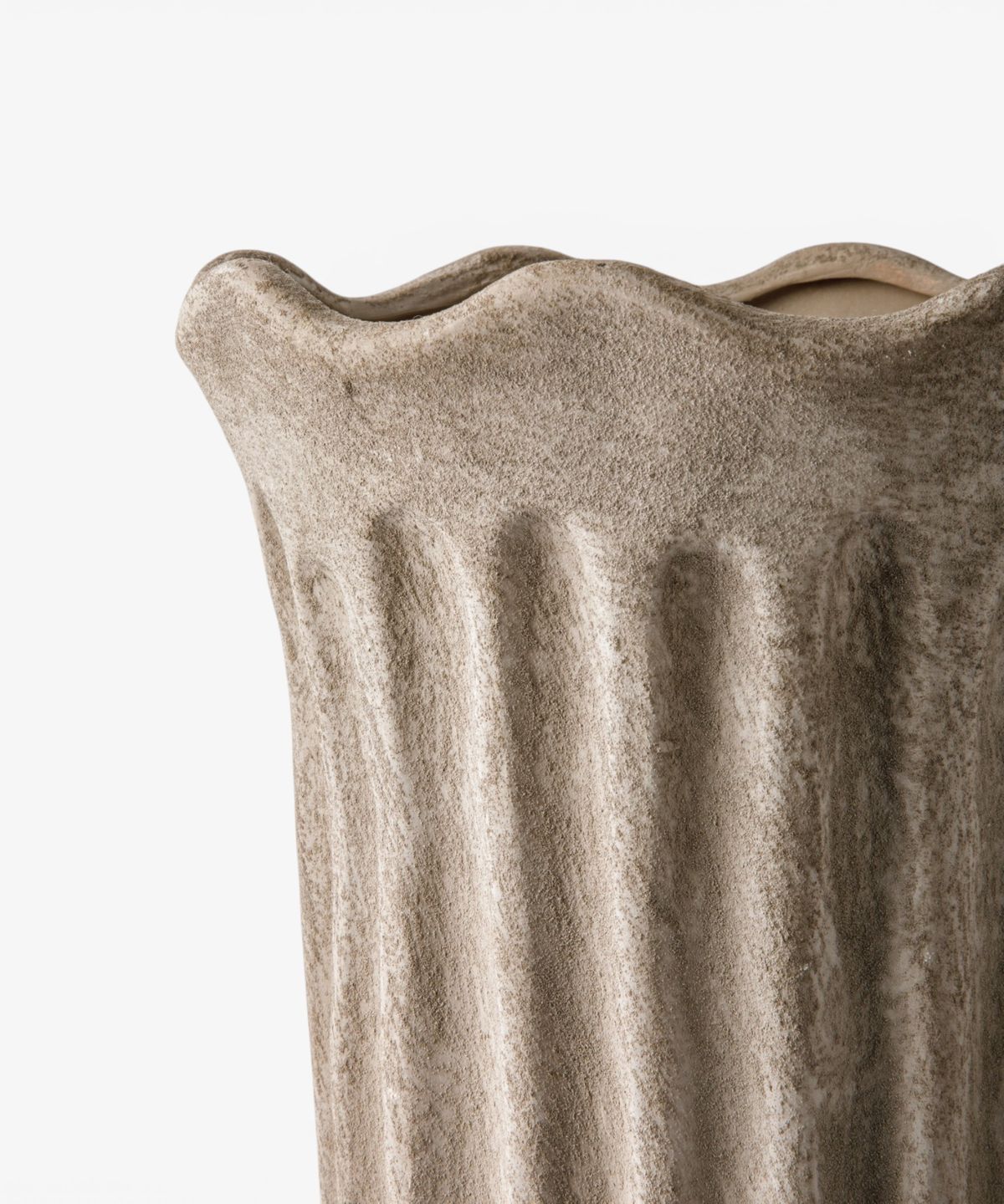 Terra Fluted Vase