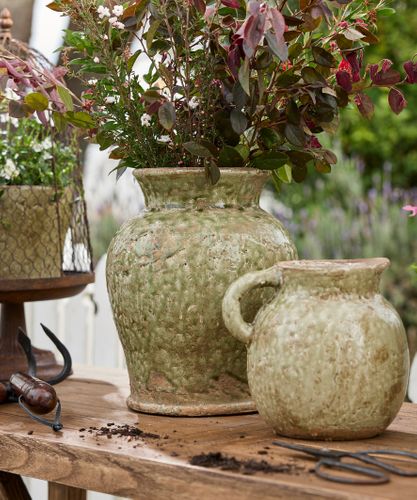 Celadon Garden Vase