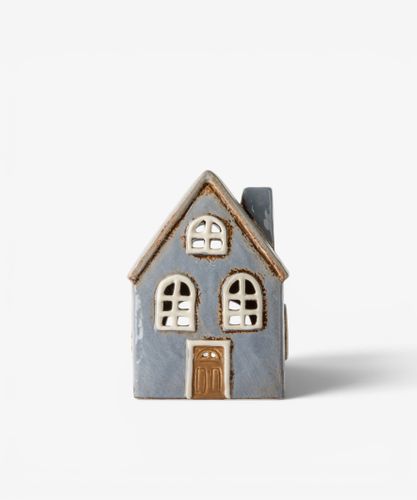Devon Tea Light Cottage Arch Window Cornflour