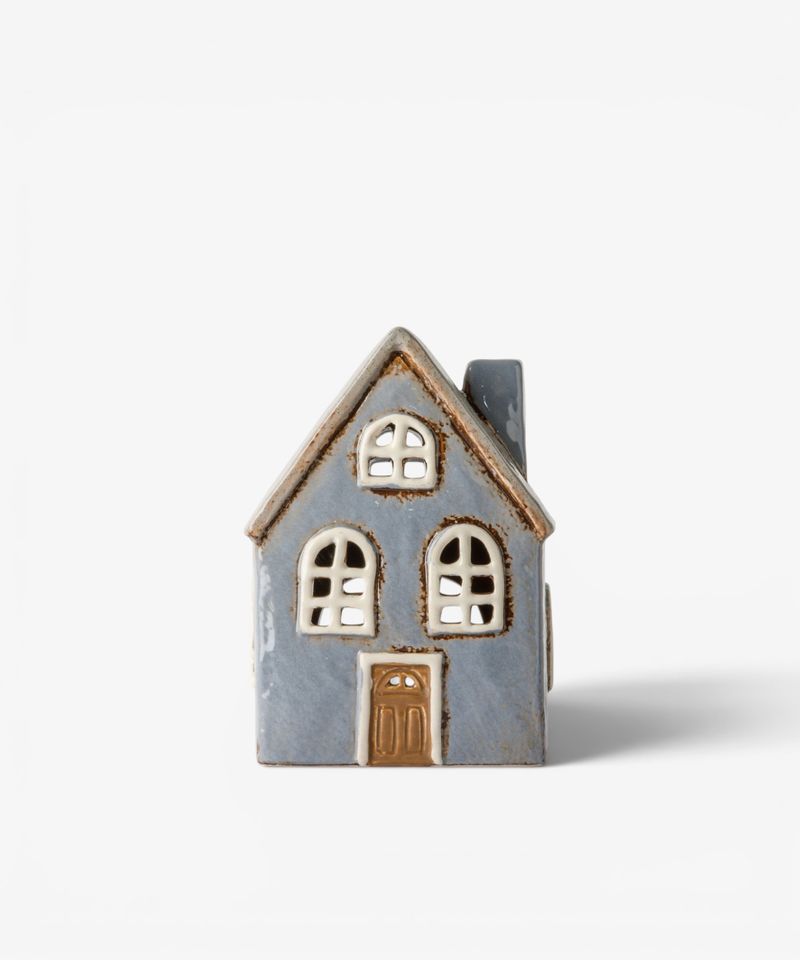 Devon Tea Light Cottage Arch Window Cornflour