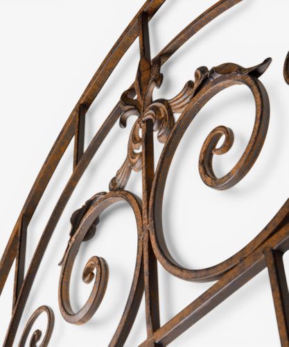 Eden Arched Scroll Iron Garden Panel