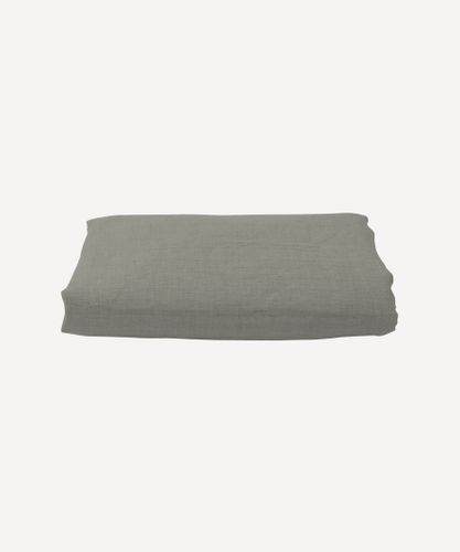 Emilie Linen Fitted Sheet King Fog