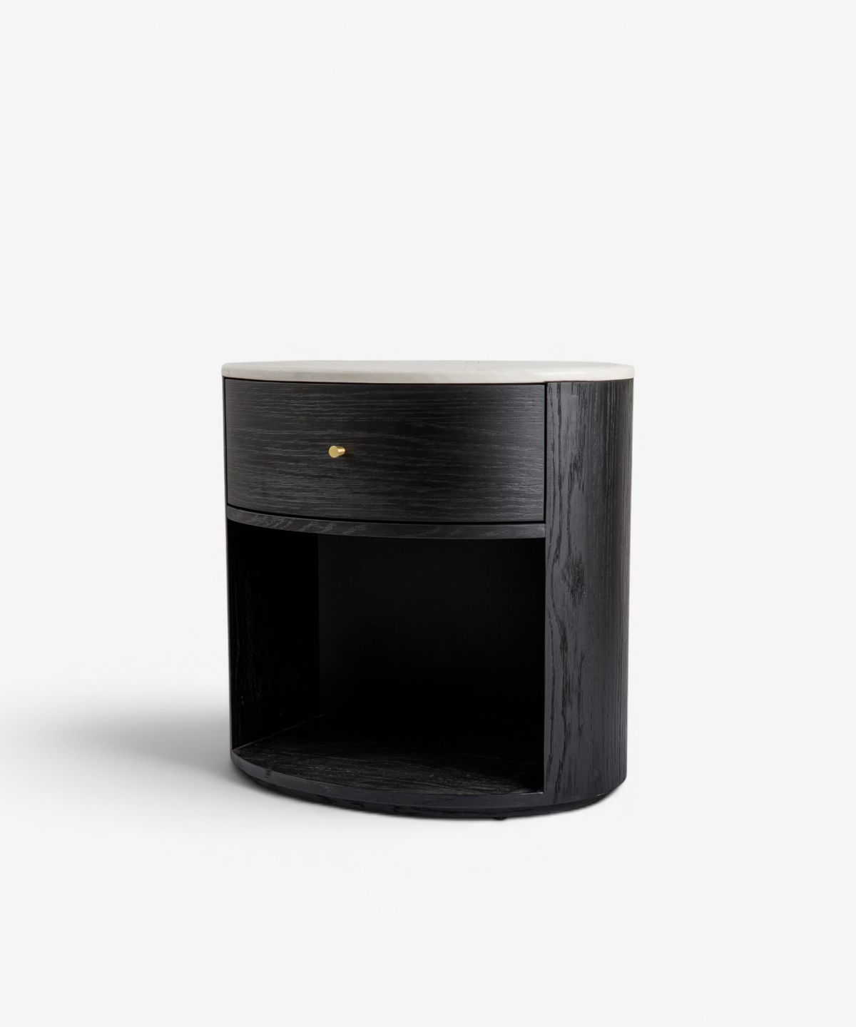 Dana Oval Side Table Ebony