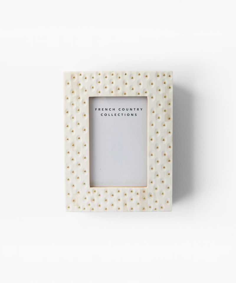 Pearl Dot Photo Frame 4x6"